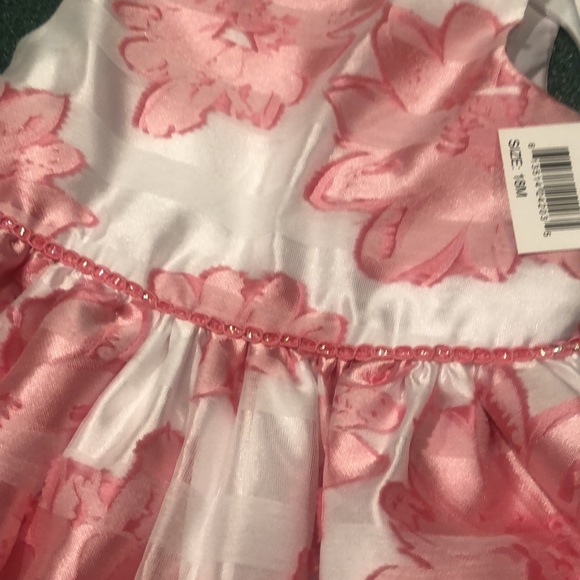 Pippa & Julie sleeveless girls pink white floral dress 18 months NWT - Picture 7 of 9